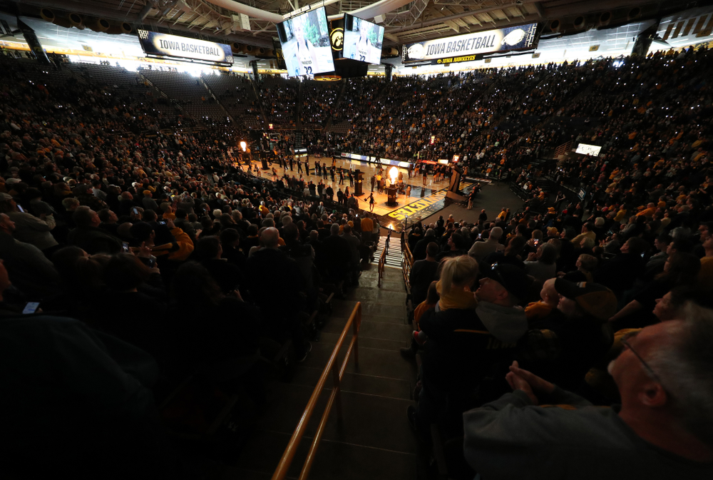 The Iowa Hawkeyes against the Northwestern Wildcats Sunday, March 3, 2019 at Carver-Hawkeye Arena. (Brian Ray/hawkeyesports.com)