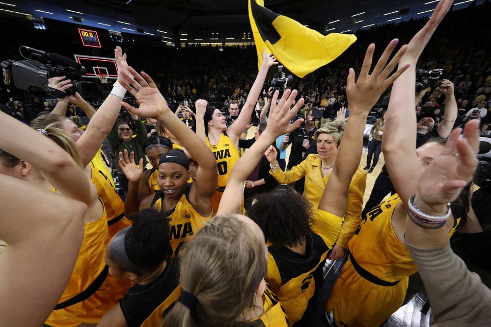 The Iowa Hawkeyes against the Northwestern Wildcats Sunday, March 3, 2019 at Carver-Hawkeye Arena. (Brian Ray/hawkeyesports.com)
