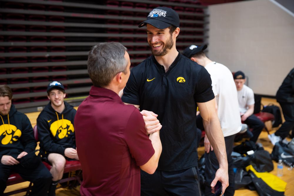 The Iowa Hawekeys against Minnesota and Penn State at the Maturi Pavilion Saturday, March 23, 2019 in Minneapolis, Minn. (C. Morgan Engel/Freelance)