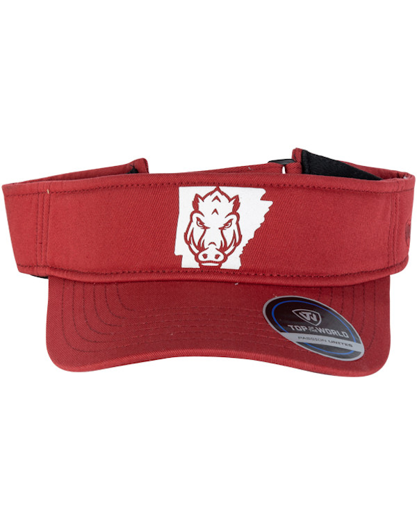 arkansas razorback visor