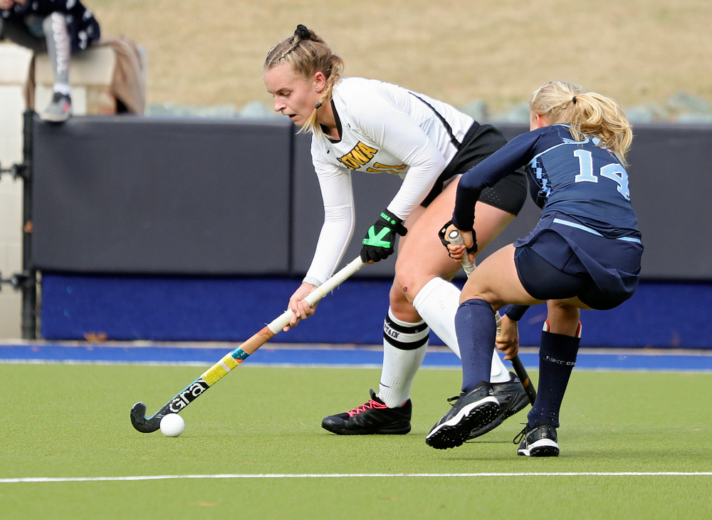 Iowa’s Katie Birch (11) moves with the ball during the fourth quarter of their NCAA Tournament Second Round match against North Carolina at Karen Shelton Stadium in Chapel Hill, N.C. on Sunday, Nov 17, 2019. (Stephen Mally/hawkeyesports.com)