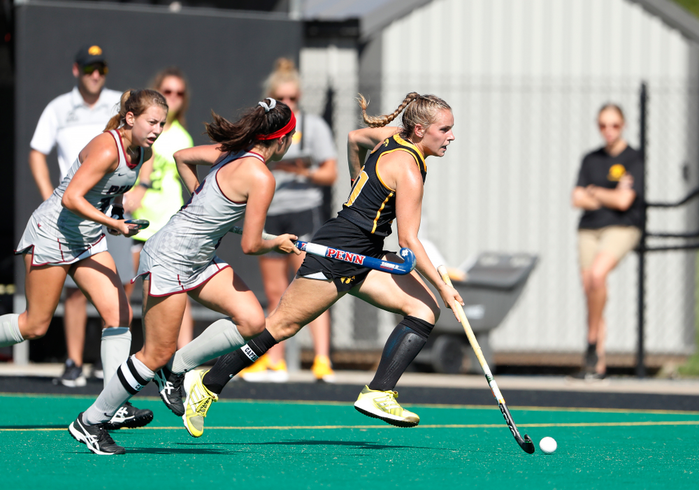Iowa Hawkeyes Katie Birch (11) against the Penn Quakers Friday, September 14, 2018 at Grant Field. (Brian Ray/hawkeyesports.com)