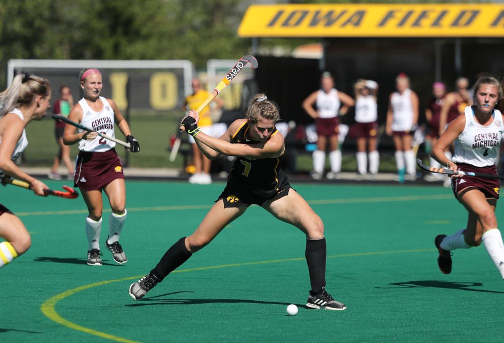 Iowa Hawkeyes Ellie Holley (7) against Central Michigan Friday, September 6, 2019 at Grant Field. The Hawkeyes won the game 11-0. (Brian Ray/hawkeyesports.com)