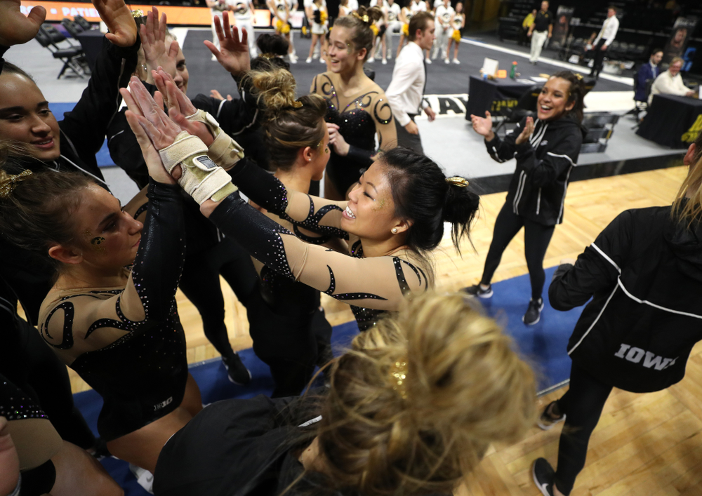 Iowa's Misty-Jade Carlson competes on the vault during their meet against Southeast Missouri State Friday, January 11, 2019 at Carver-Hawkeye Arena. (Brian Ray/hawkeyesports.com)
