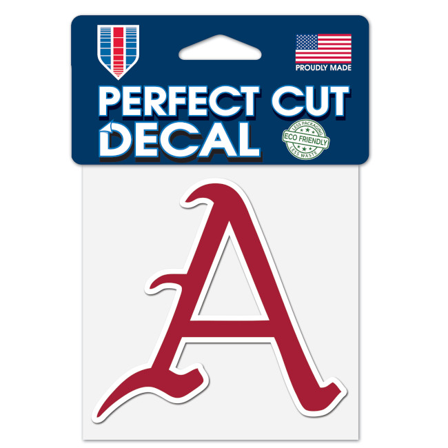 Arkansas Razorbacks Baseball 4x4 Perfect Cut Decal Arkansas Razorbacks Store Shop University Of Arkansas Apparel Gear Gifts Clothing