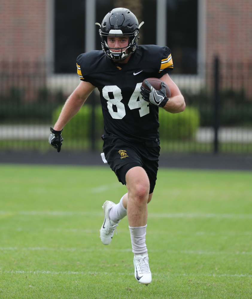 Iowa Hawkeyes wide receiver Nick Easley (84) as the team prepares for the Outback Bowl Saturday, December 29, 2018 at Tampa University. (Brian Ray/hawkeyesports.com)