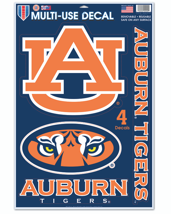 Auburn Tigers 11 X 17 Multi Use Decal Sheet The Auburn Fan Shop Official Online Store Of The Auburn University Athletic Department