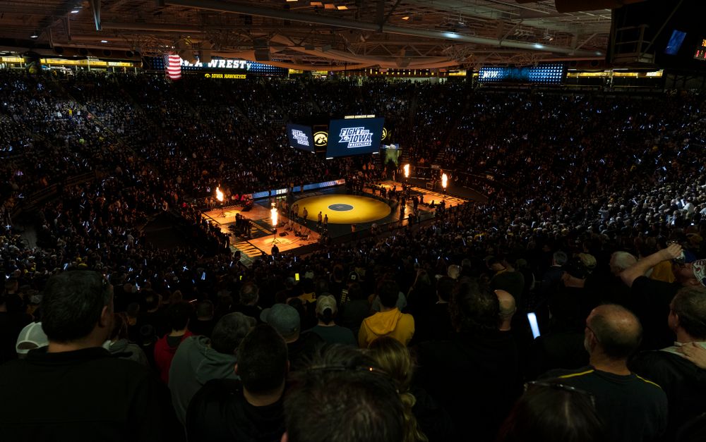 The Iowa Hawkeyes wrestle Ohio State Friday, January 24, 2020 at Carver-Hawkeye Arena. (Brian Ray/hawkeyesports.com)