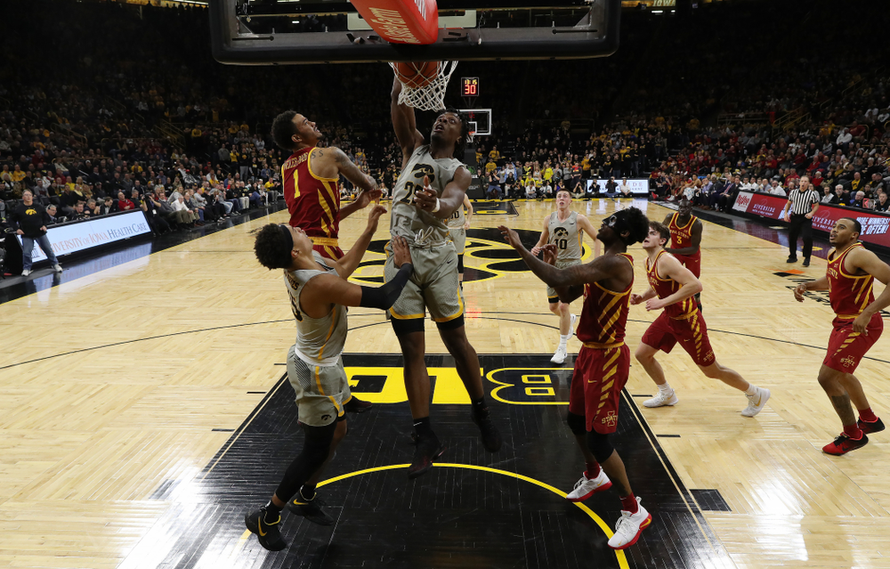 Iowa Hawkeyes forward Tyler Cook (25) against the Iowa State Cyclones in the Iowa Corn Cy-Hawk Series Thursday, December 6, 2018 at Carver-Hawkeye Arena. (Brian Ray/hawkeyesports.com)