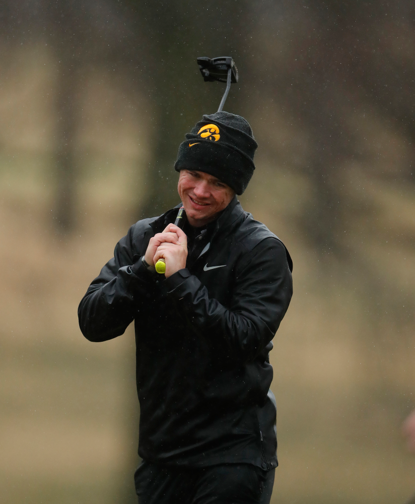 Iowa's Alex Moorman during day two of the 2018 Hawkeye Invitational Friday, April 13, 2018 at Finkbine Golf Course. (Brian Ray/hawkeyesports.com)