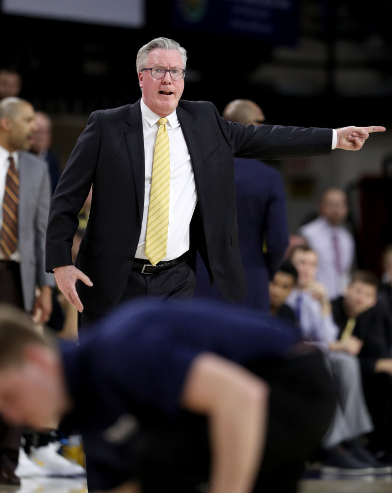 Iowa Hawkeyes head coach Fran McCaffery against Penn State Saturday, January 4, 2020 at the Palestra in Philadelphia. (Brian Ray/hawkeyesports.com)