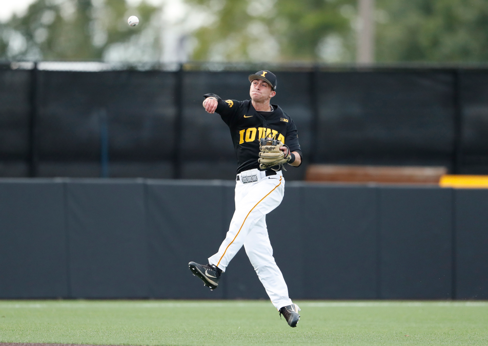 Tanner Wetrich against the Ontario Blue Jays Friday, September 21, 2018 at Duane Banks Field. (Brian Ray/hawkeyesports.com)