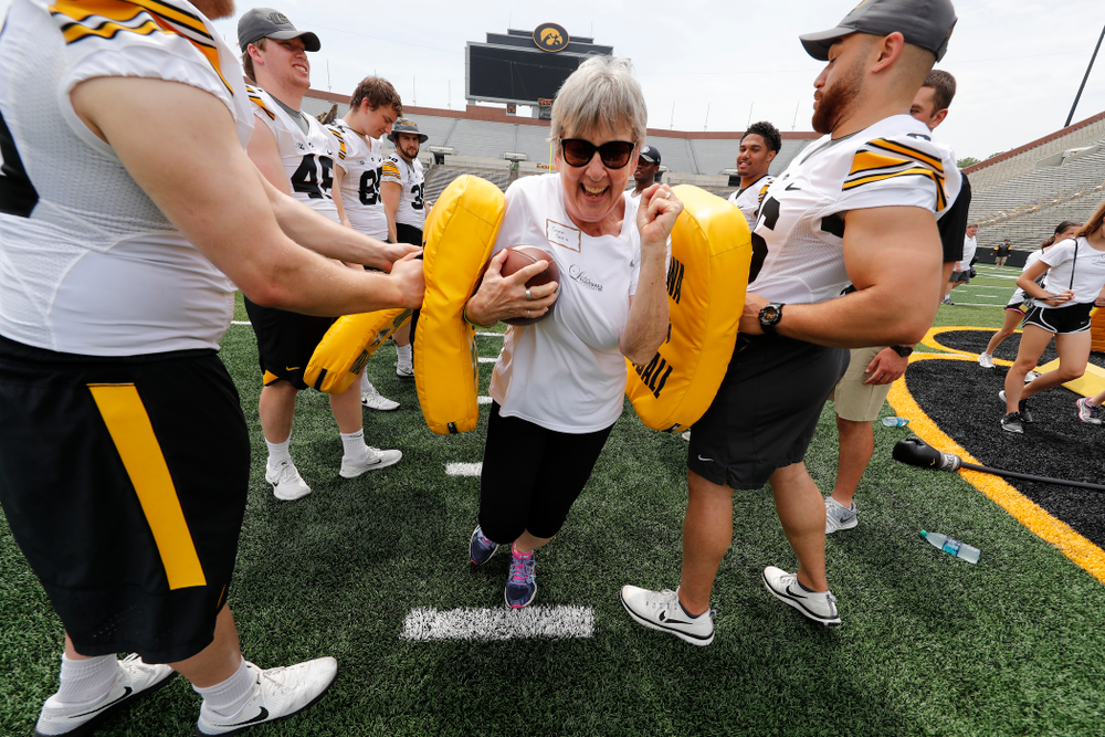 The 2018 Iowa Ladies Football Academy Saturday, June 9, 2018 at Kinnick Stadium. (Brian Ray/hawkeyesports.com)