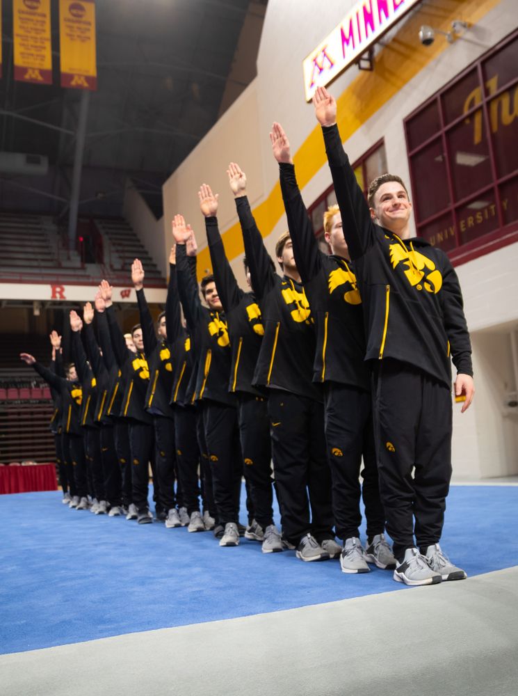 The Iowa Hawekeys against Minnesota and Penn State at the Maturi Pavilion Saturday, March 23, 2019 in Minneapolis, Minn. (C. Morgan Engel/Freelance)