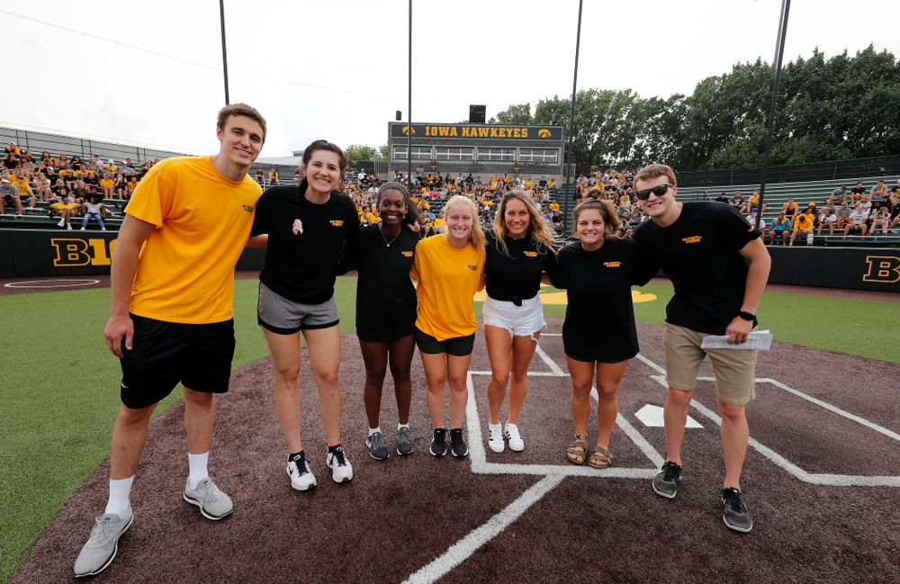 The ISAAC Executive Board during the Iowa Student Athlete Kickoff Kickball game Sunday, August 19, 2018 at Duane Banks Field. (Brian Ray/hawkeyesports.com)