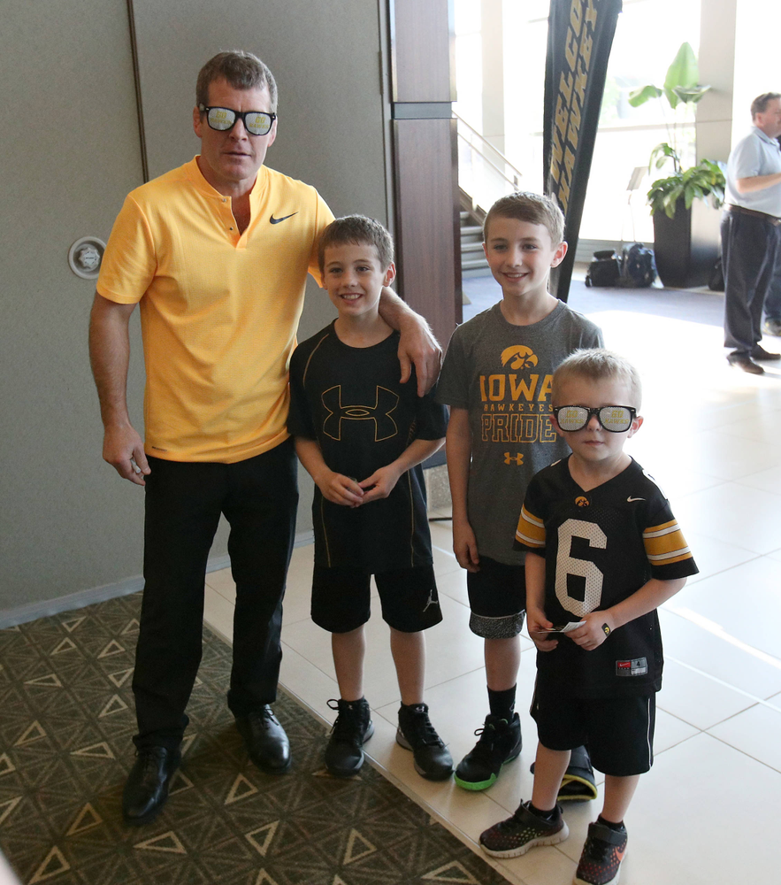 Tom Brands -- Hawkeye Fan Event at the Quad-Cities Waterfront Convention Center in Bettendorf, Iowa, on May 15, 2019.