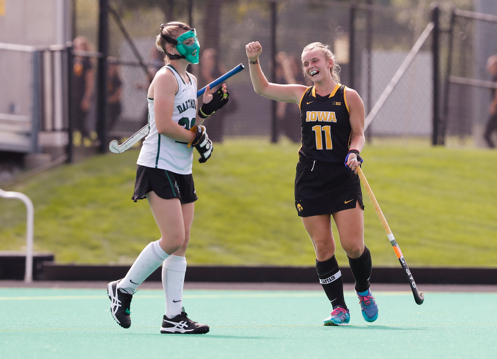 Iowa Hawkeyes Katie Birch (11) against Dartmouth Friday, August 31, 2018 at Grant Field. (Brian Ray/hawkeyesports.com)