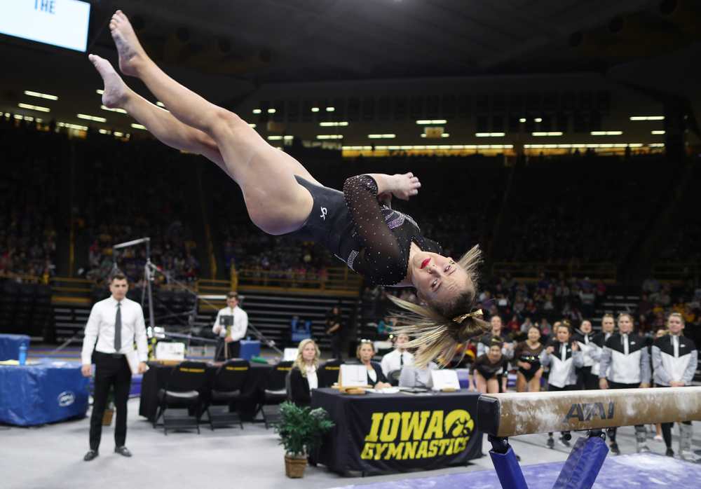 The Iowa Hawkeyes against the Iowa State Cyclones Friday, March 1, 2019 at Carver-Hawkeye Arena. (Brian Ray/hawkeyesports.com)