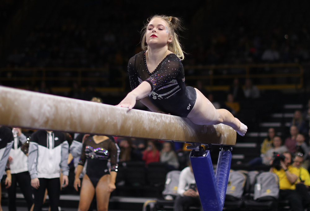 The Iowa Hawkeyes against the Iowa State Cyclones Friday, March 1, 2019 at Carver-Hawkeye Arena. (Brian Ray/hawkeyesports.com)