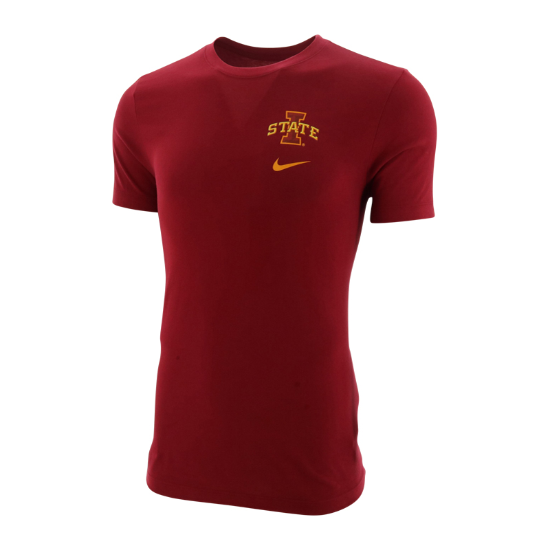 Official Iowa State Cyclones Nike Drifit Cotton DNA Cardinal T 