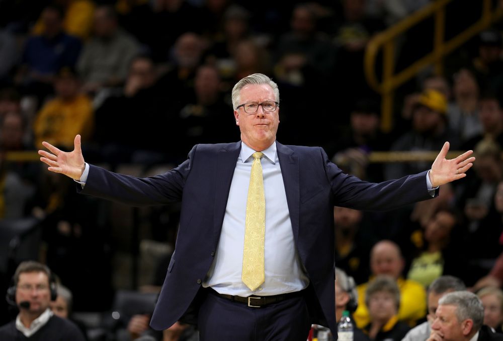 Iowa Hawkeyes head coach Fran McCaffery against the Minnesota Golden Gophers Monday, December 9, 2019 at Carver-Hawkeye Arena. (Brian Ray/hawkeyesports.com)