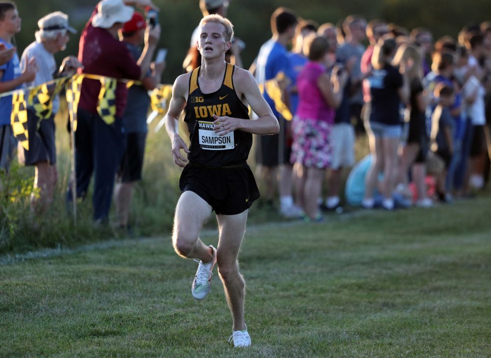 IowaÕs Luke Sampson runs in the 2019 Hawkeye Invitational Friday, September 6, 2019 at the Ashton Cross Country Course. (Brian Ray/hawkeyesports.com)