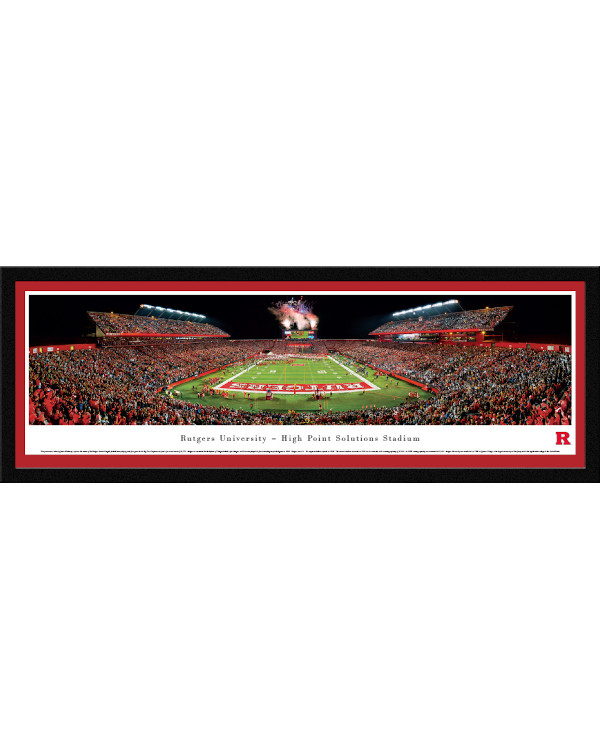 Rutgers Scarlet Knights Select Frame 42 X 15 5 High Point
