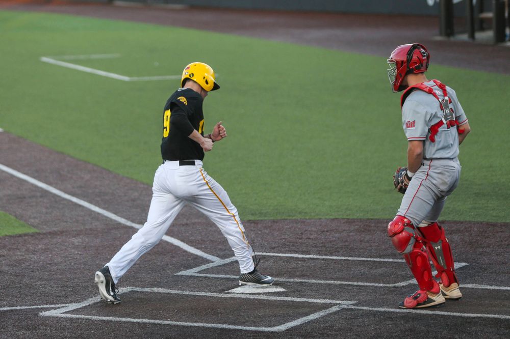 Iowa outfielder Ben Norman at the game vs. Bradley on Tuesday, March 26, 2019 at (place). (Lily Smith/hawkeyesports.com)