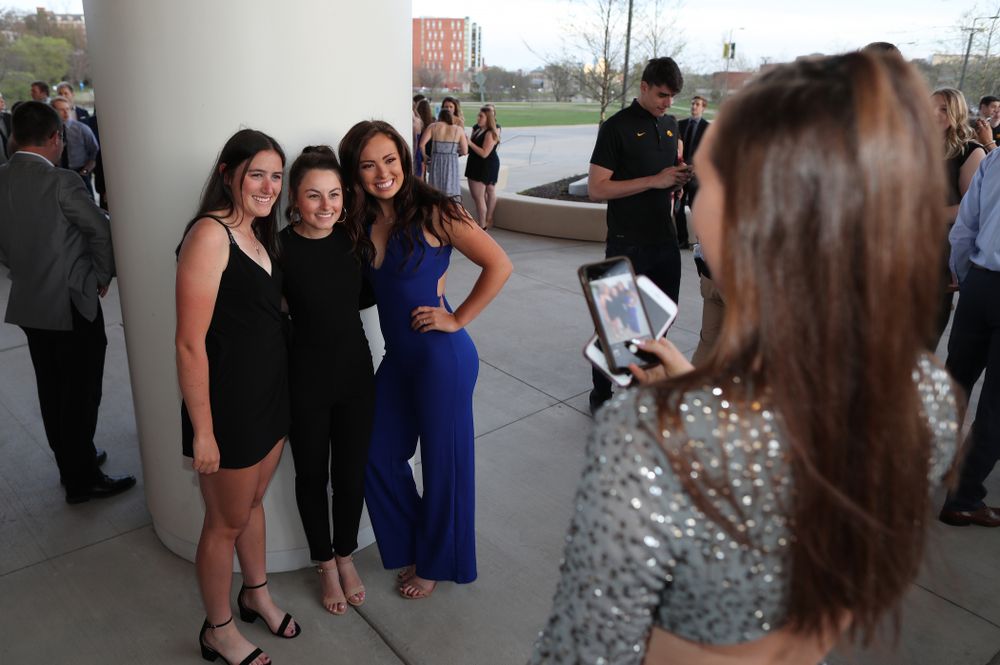 The 2019 Golden Herkys yellow carpet Tuesday, April 23, 2019 at Hancher Auditorium. (Brian Ray/hawkeyesports.com)