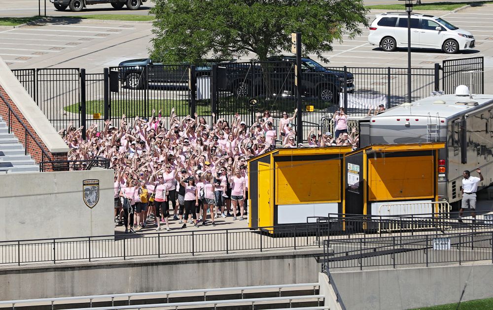 The Ladies Football Academy at Kinnick Stadium in Iowa City on Saturday, Jun 8, 2019. (Stephen Mally/hawkeyesports.com)