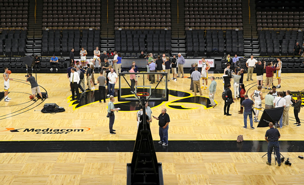 Iowa Men’s Basketball Media Day at Carver-Hawkeye Arena in Iowa City on Wednesday, Oct 9, 2019. (Stephen Mally/hawkeyesports.com)