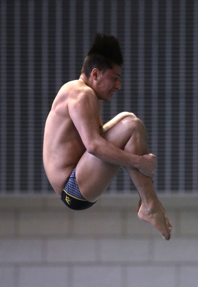 Iowa's Jonatan Posligua competes on the 3-meter springboard during the third day of the 2019 Big Ten Swimming and Diving Championships Thursday, February 28, 2019 at the Campus Wellness and Recreation Center. (Brian Ray/hawkeyesports.com)