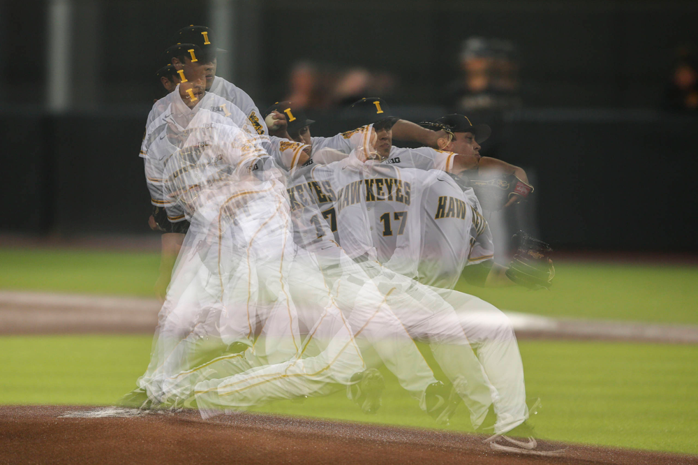 Iowa pitcher Clayton Nettleton at baseball vs Milwaukee on Tuesday, April 23, 2019 at Duane Banks Field. (Lily Smith/hawkeyesports.com)