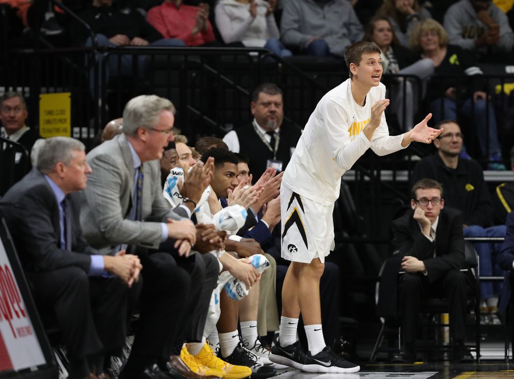 Iowa Hawkeyes guard Austin Ash (13) against UW Green Bay Sunday, November 11, 2018 at Carver-Hawkeye Arena. (Brian Ray/hawkeyesports.com)