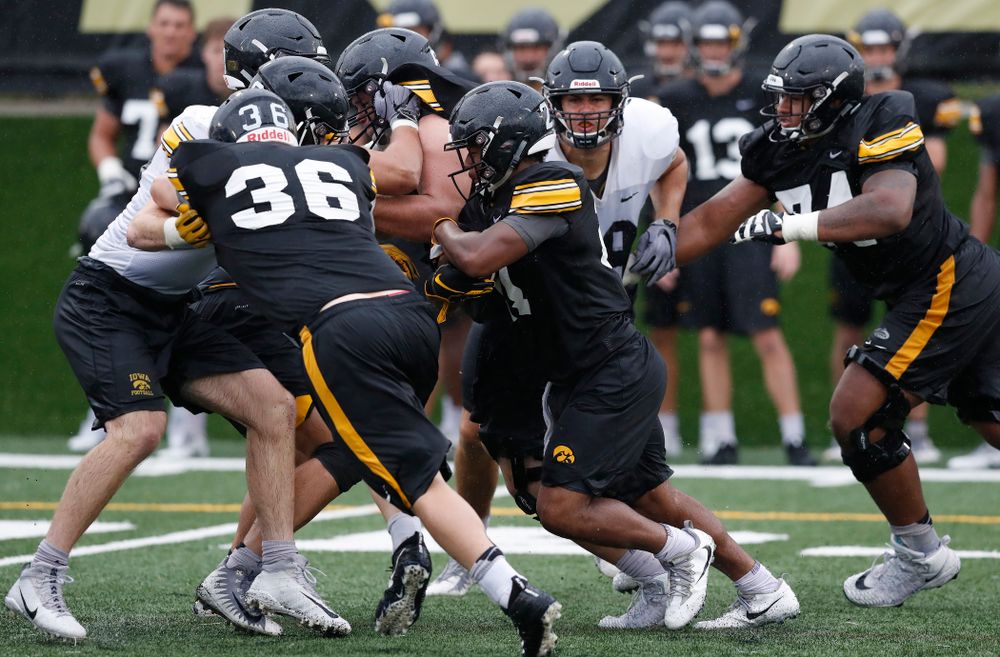 Iowa Hawkeyes running back Ivory Kelly-Martin (21) during camp practice No. 15 Monday, August 20, 2018 at the Hansen Football Performance Center. (Brian Ray/hawkeyesports.com)