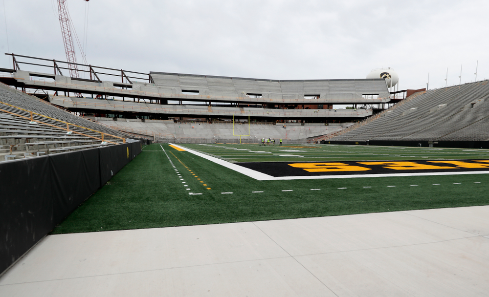 The view of the north end zone from the southwest corner Wednesday, June 6, 2018 at Kinnick Stadium. (Brian Ray/hawkeyesports.com)