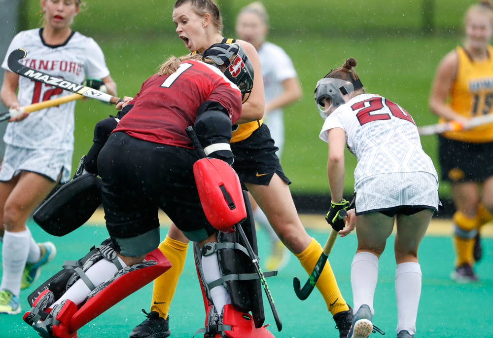 Iowa Hawkeyes Maddy Murphy (26) scores against Stanford Sunday, October 7, 2018 at Grant Field. (Brian Ray/hawkeyesports.com)