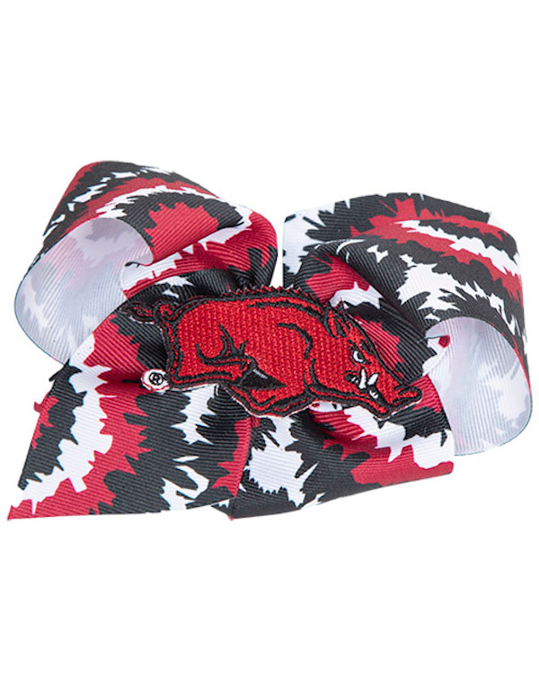 Arkansas Razorbacks King Tie Dye Bow Arkansas Razorbacks Store