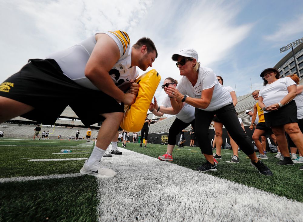 The 2018 Iowa Ladies Football Academy Saturday, June 9, 2018 at Kinnick Stadium. (Brian Ray/hawkeyesports.com)