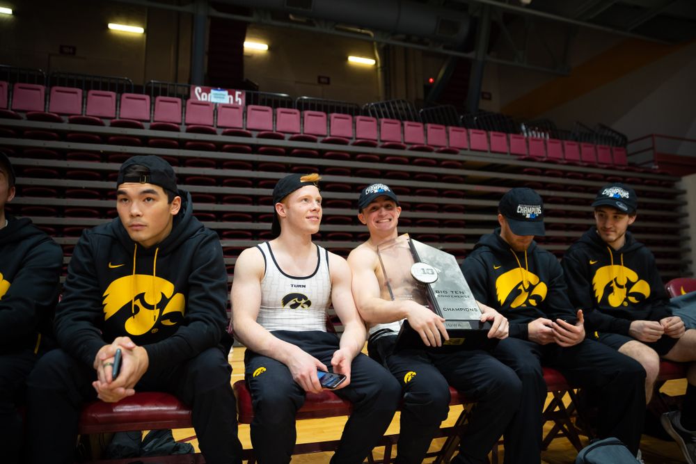 The Iowa Hawekeys against Minnesota and Penn State at the Maturi Pavilion Saturday, March 23, 2019 in Minneapolis, Minn. (C. Morgan Engel/Freelance)