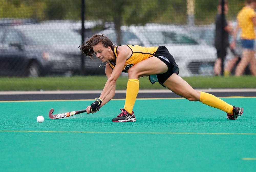 Iowa Hawkeyes Isabella Brown (10) against Ball State Sunday, September 2, 2018 at Grant Field. (Brian Ray/hawkeyesports.com)