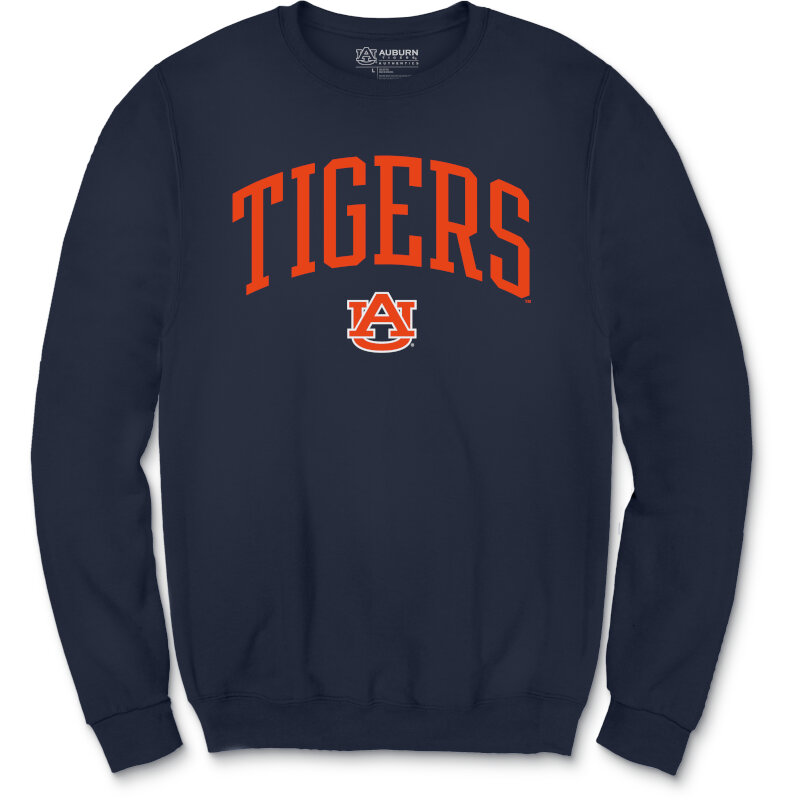 Auburn Tigers Logo Mascot Arch Fleece Crew Sweatshirt at au Team Store