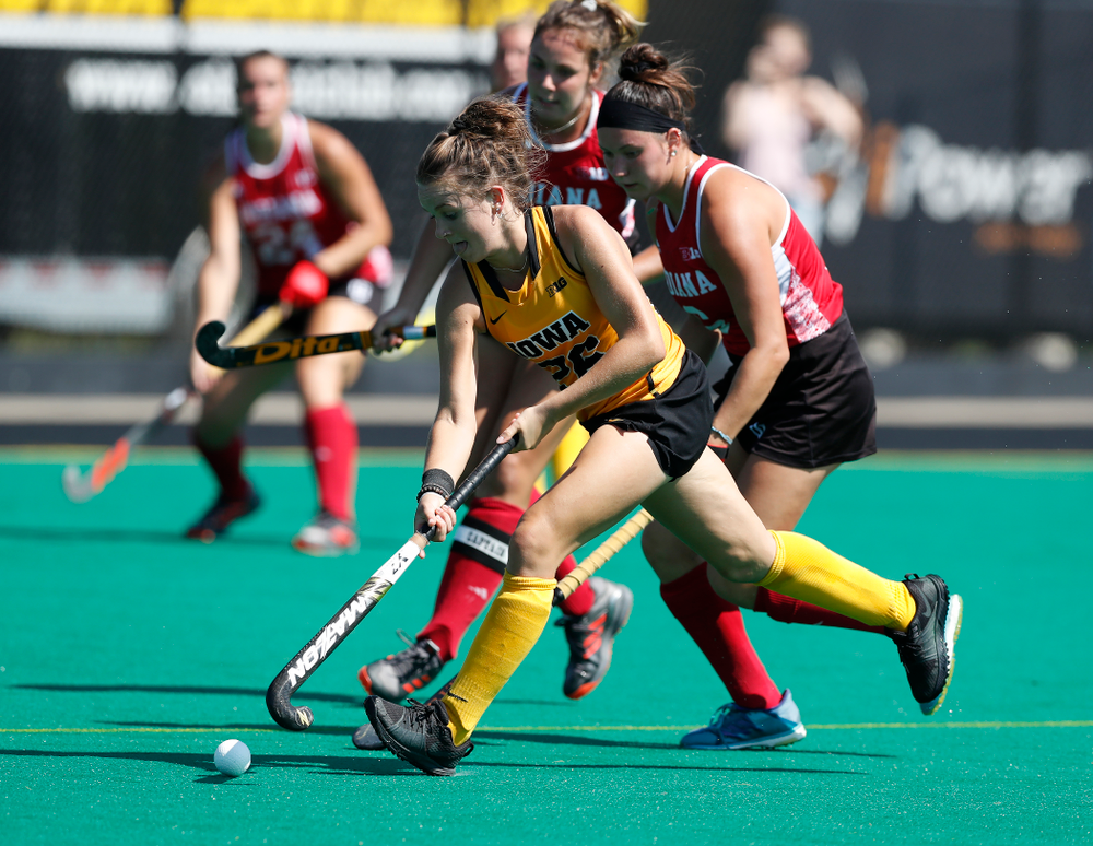 Iowa Hawkeyes Maddy Murphy (26) against Indiana Sunday, September 16, 2018 at Grant Field. (Brian Ray/hawkeyesports.com)