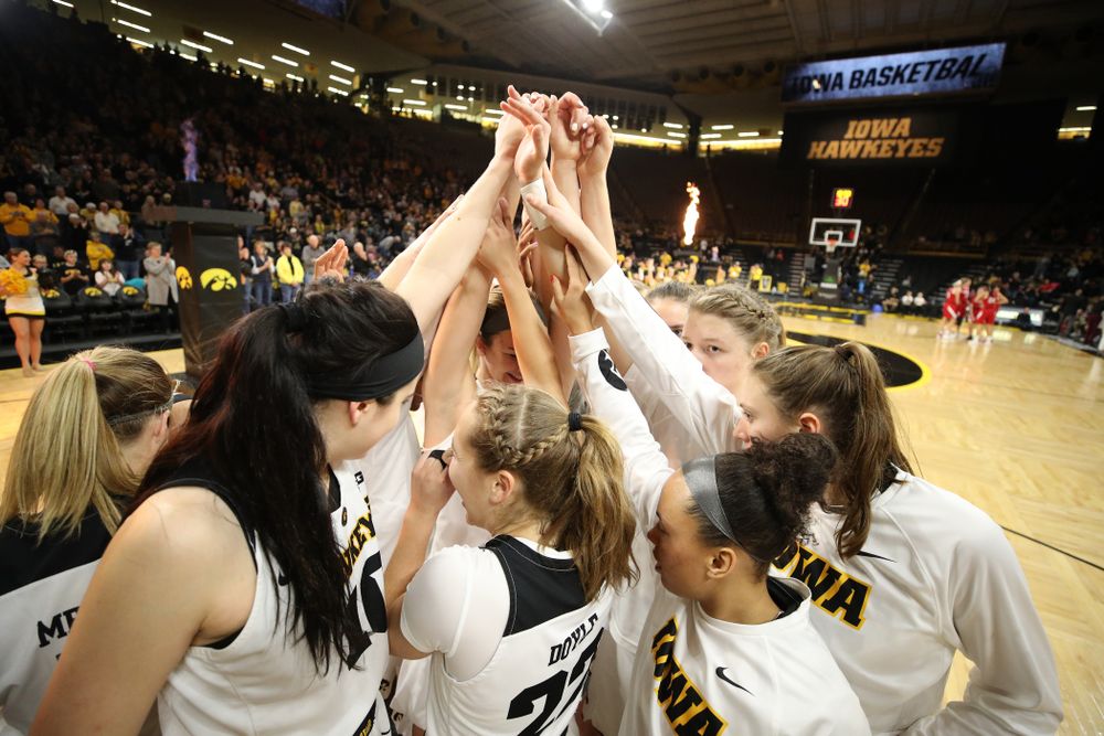The Iowa Hawkeyes against the Nebraska Cornhuskers Thursday, January 3, 2019 at Carver-Hawkeye Arena. (Brian Ray/hawkeyesports.com)