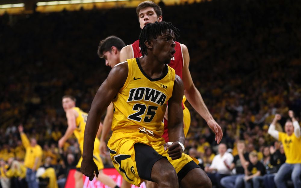 Iowa Hawkeyes forward Tyler Cook (25) against the Wisconsin Badgers Friday, November 30, 2018 at Carver-Hawkeye Arena. (Brian Ray/hawkeyesports.com)