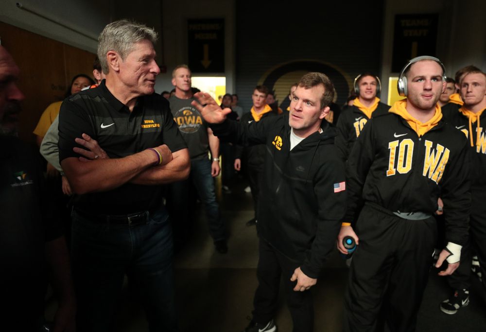 Associate Head Coach Terry Brands against Purdue Saturday, November 24, 2018 at Carver-Hawkeye Arena. (Brian Ray/hawkeyesports.com)