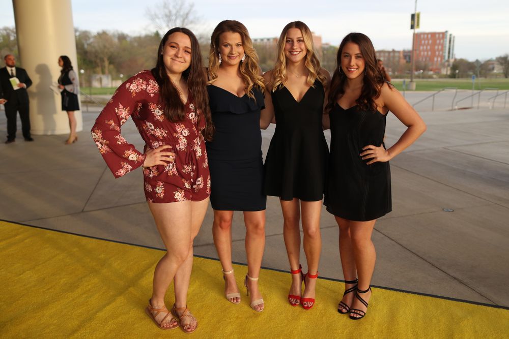 The 2019 Golden Herkys yellow carpet Tuesday, April 23, 2019 at Hancher Auditorium. (Brian Ray/hawkeyesports.com)