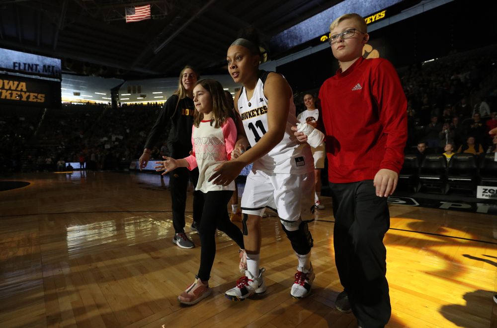 Iowa Hawkeyes guard Tania Davis (11) against the Purdue Boilermakers Sunday, January 27, 2019 at Carver-Hawkeye Arena. (Brian Ray/hawkeyesports.com)