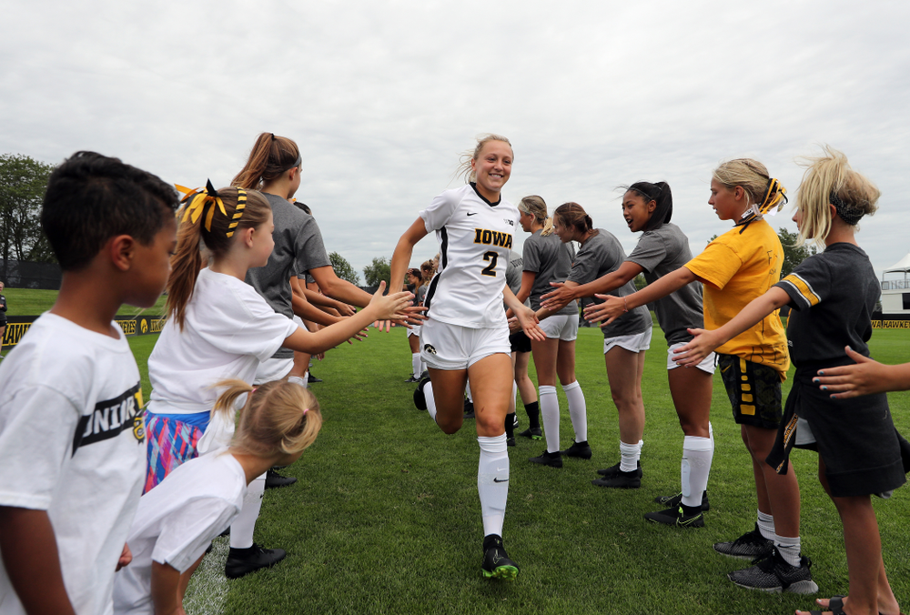 Iowa Hawkeyes midfielder Hailey Rydberg (2) during a 6-1 win over Northern Iowa Sunday, August 25, 2019 at the Iowa Soccer Complex. (Brian Ray/hawkeyesports.com)