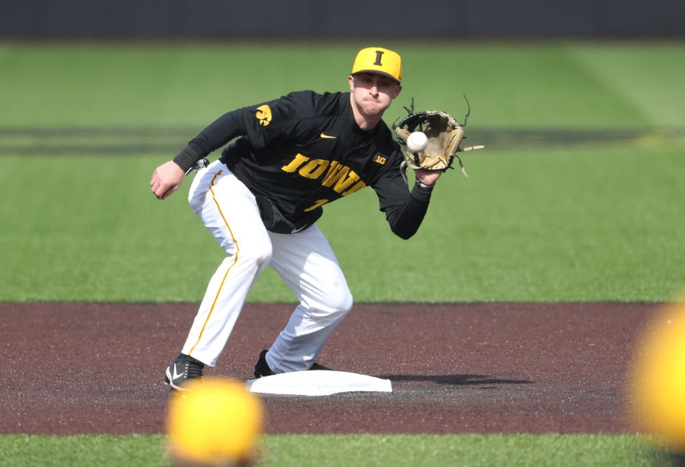 Iowa Hawkeyes Tanner Wetrich (16) against California State Northridge Sunday, March 17, 2019 at Duane Banks Field. (Brian Ray/hawkeyesports.com)